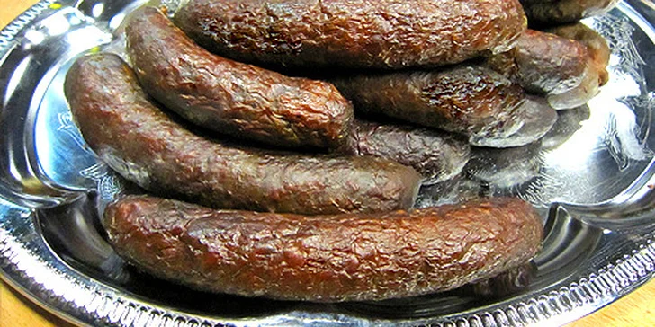 Kilo farmářské tlačenky nebo opavských klobásek