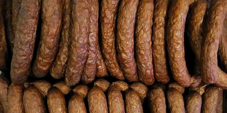 Kilo farmářské tlačenky nebo opavských klobásek