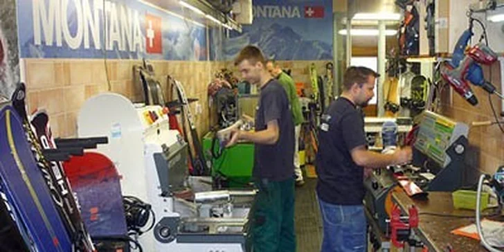 Velký servis lyží a snowboardů v APM Sport
