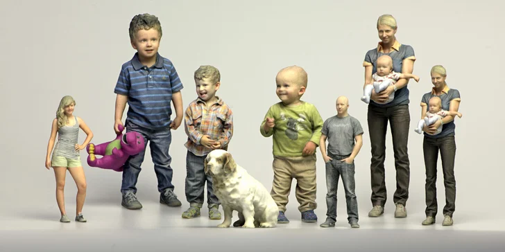 Působivé zachycení okamžiku vaší reálné postavy pomocí 3D Busty