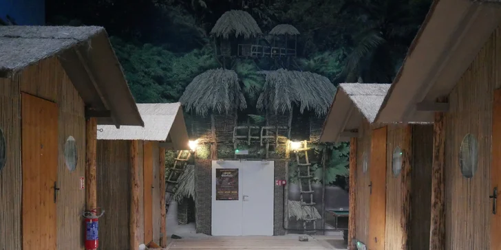 V TEPfaktoru můžete i přespat. Mají tu Jungle hotel neboli 12 bungalovů.