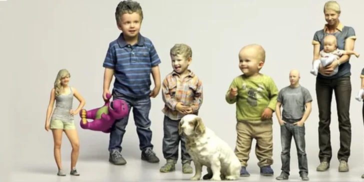 3D reálná Busta - Působivé zachycení okamžiku vaší reálné postavy pomocí 3D Busty