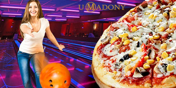 Bowling až pro 6 osob a křupavá pizza dle výběru
