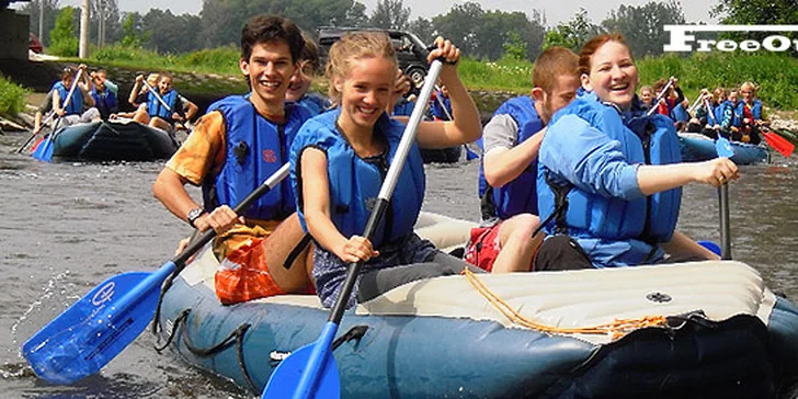Letní sjezd řeky Moravy včetně zapůjčení vybavení