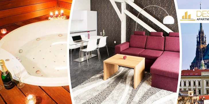 Pobyt v designovém apartmánu v centru Brna