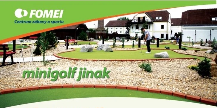 Hodinová hra Adventure golfu s občerstvením