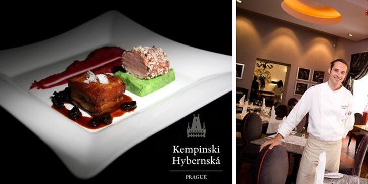 999 Kč za SEDMICHODOVÉ degustační menu PRO DVA v restauraci Le Grill hotelu Kempinski. Vrcholná gastronomie v přepychovém menu a sleva 60 %