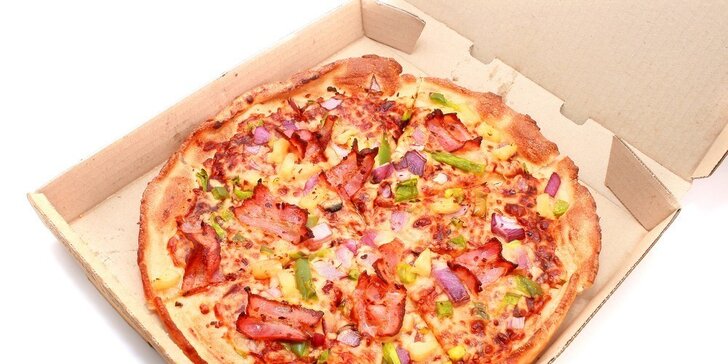Dvě maxi pizzy dle vašeho výběru až k vám domů