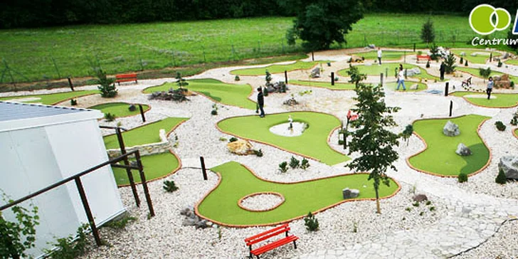 Hodinová hra Adventure golfu s občerstvením