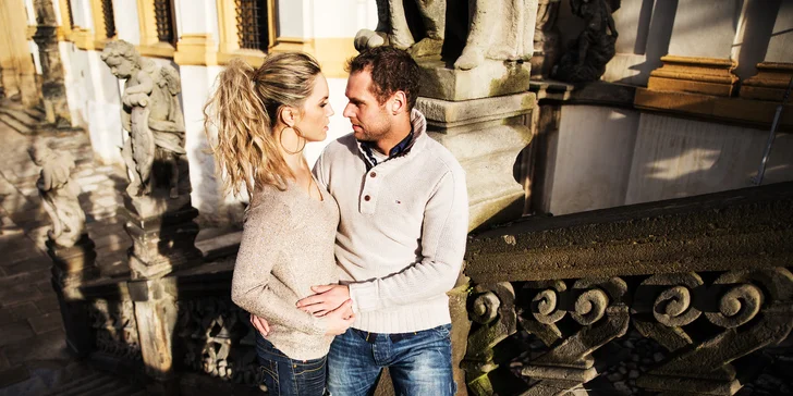 Romantické focení pro pár či jednoho včetně make-upu v luxusním prostředí Boudoir studia