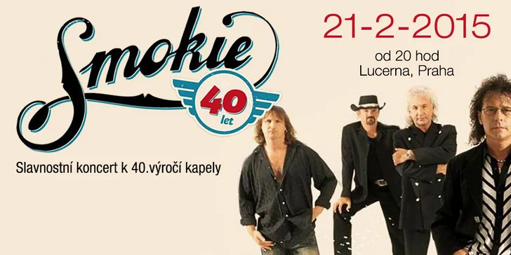 Koncert legendárních Smokie v Lucerně