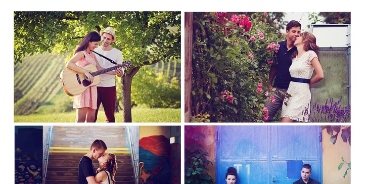 Dárek na Valentýna - poukázka na profesionální fotografování pro páry nebo portrétní foto