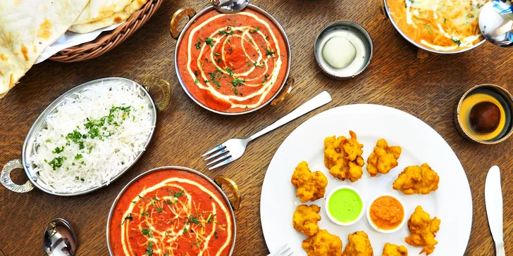 Otevřený voucher na večeři do indické restaurace Padagali: 500 či 1000 Kč