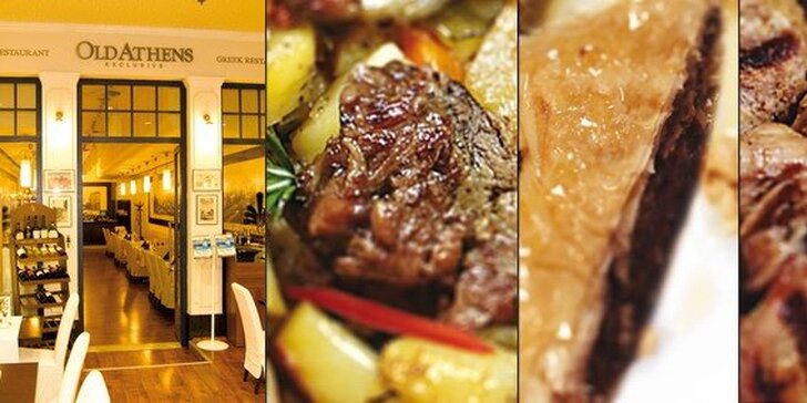 345 Kč za výbornou tříchodovou večeři PRO DVA v řecké restauraci Old Athens. Tradiční pochoutky, grilované maso i sladké dezerty se slevou 50 %.