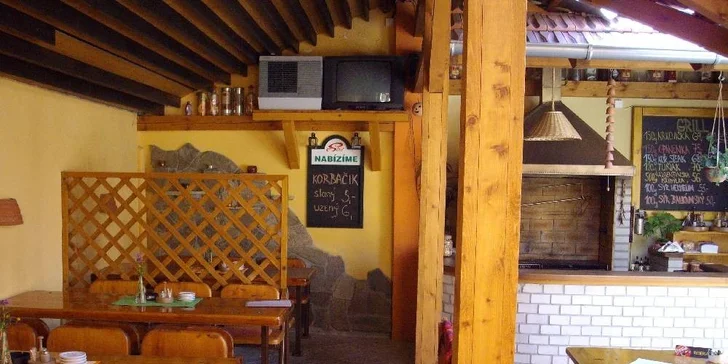 Skvělý mix grill ze čtyř druhů masa + velká příloha