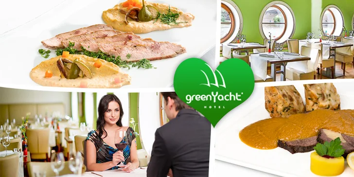 Romantická večeře na lodi GreenYacht pro dva