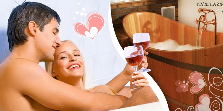 Romantická vinná lázeň s masáží pro dva