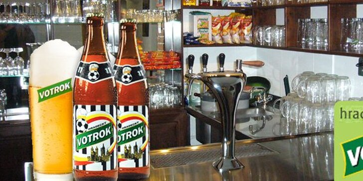 9 Kč za TŘI jedenáctistupňová piva Votrok. Tradiční chuť receptury hradeckého piva s 86% slevou!
