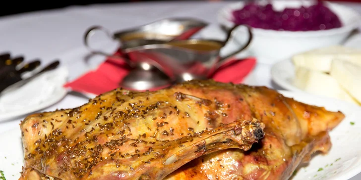 Do Evaldu na dozlatova pečenou 2,5kg kachnu