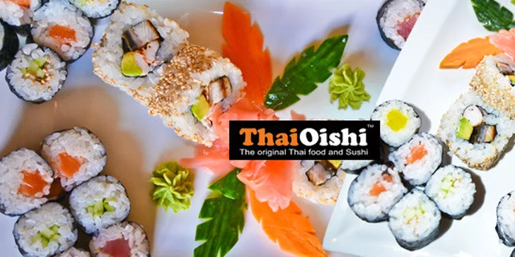 28 kousků sushi s sebou z restaurace Thai Oishi