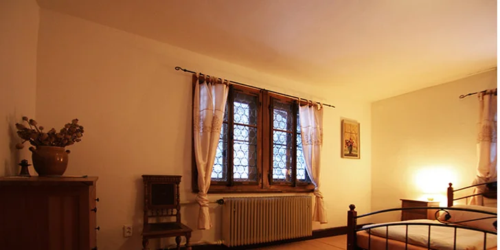 Švýcarský srub pro 4 osoby a neomezeně sauna