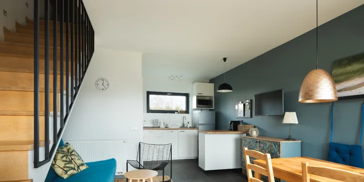 Zabydlíte se v pokoji, apartmánu či domku v Dębki Plaza.