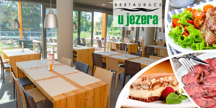 Prvotřídní 3chodové menu pro dva U Jezera