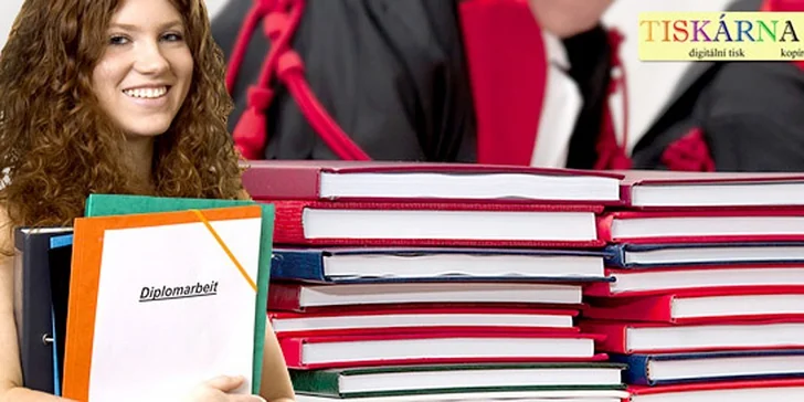 Tisk a vazba diplomových prací do druhého dne