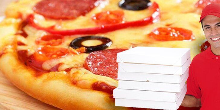 2x americká pizza dle vašeho výběru až k vám domů