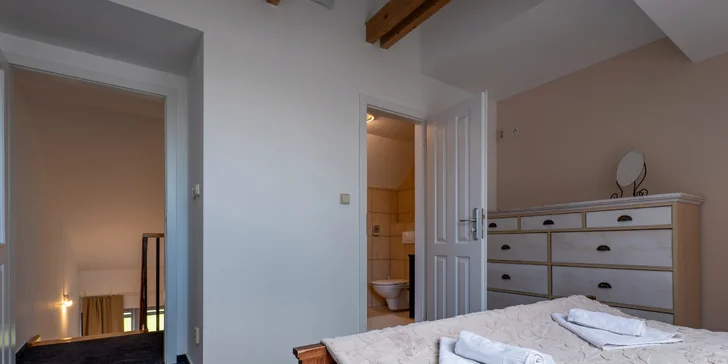 V apartmáne sa pohodlne vyspia až 4 osoby.
