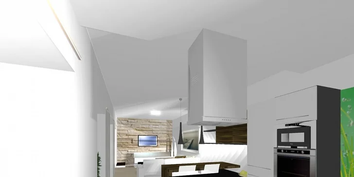 3D návrh interiéru až dvou pokojů od designérů