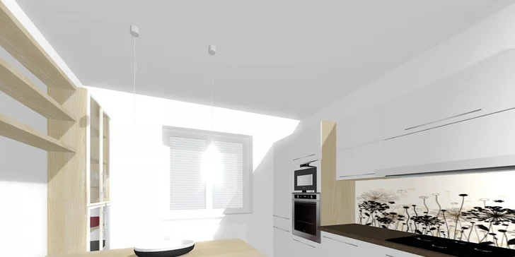 3D návrh interiéru až dvou pokojů od designérů