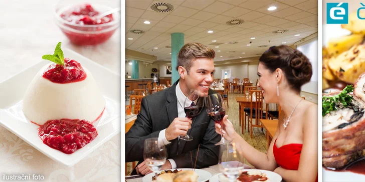 Romantické menu pro dva s přípitkem