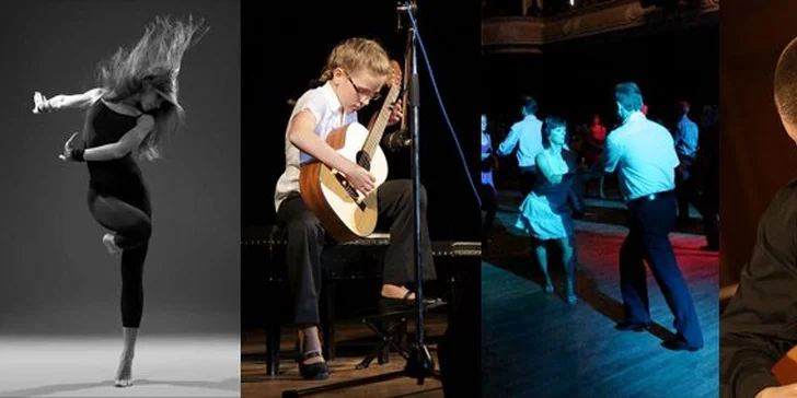 125 Kč za DVĚ taneční lekce nebo jednu individuální lekci výuky na kytaru. Klasické, latinskoamerické tance, salsa, swing, latinjazz, moderna i hra na kytaru, to vše s profesionálem a se slevou 63 %.