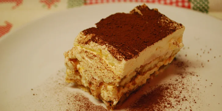 Na závěr si smlsnete na lahodném tiramisu.