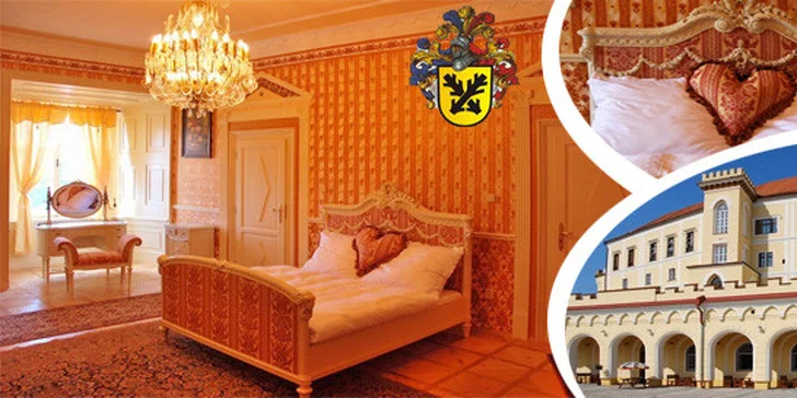 Noc na zámku s polopenzí pro dva v luxusním apartmá