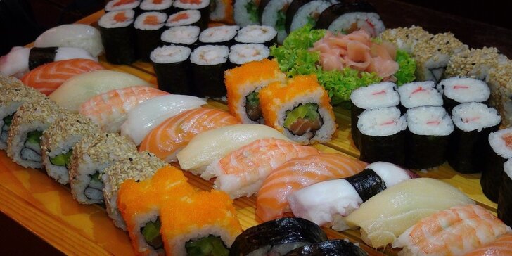 Chutné a čerstvé sushi sety v restauraci Tokyo (28–72 ks)