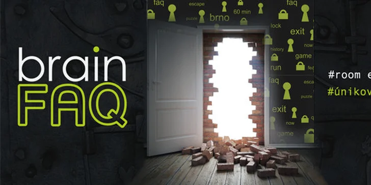 Úniková hra BrainFAQ - přesvědčte Váš mozek, že na to máte