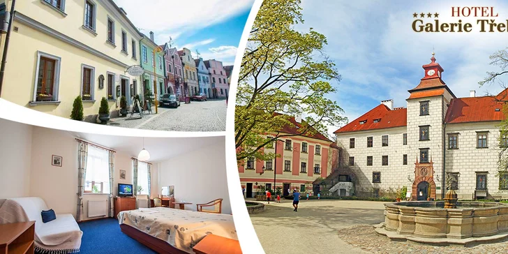 Ubytování pro 2 s polopenzí v 4* hotelu v Třeboni