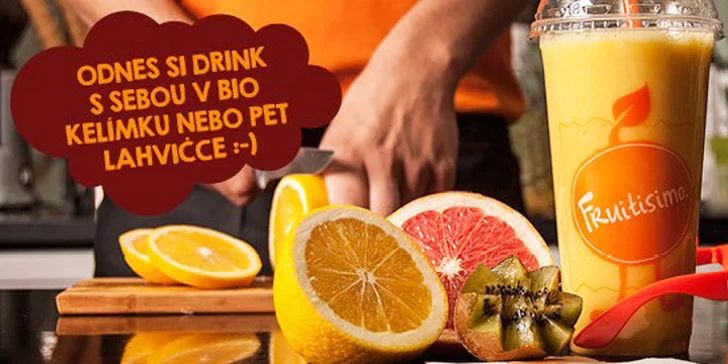 Dva drinky Fruitisimo plné lásky za 99 Kč