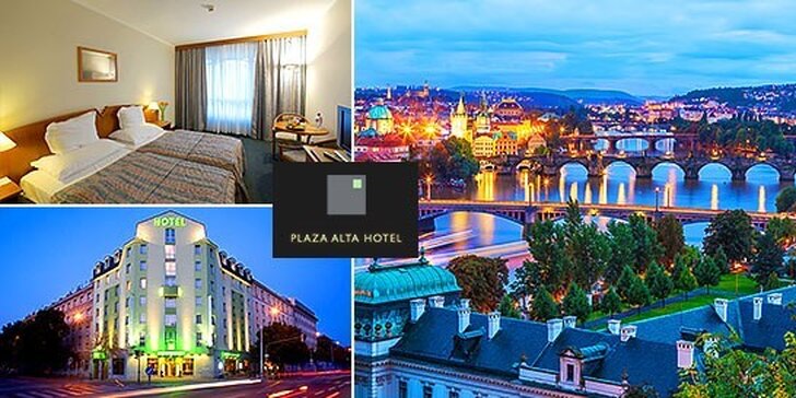 Pobyt kousek od centra Prahy v Hotelu Plaza Alta****