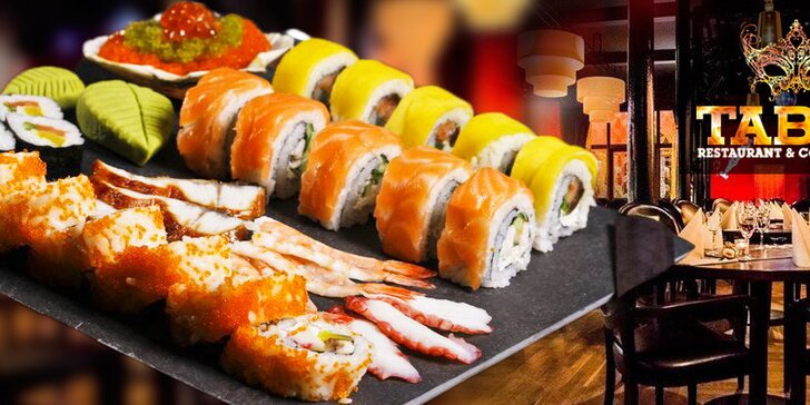 Menu plné čerstvých asijských dobrot v Sushi Taboo