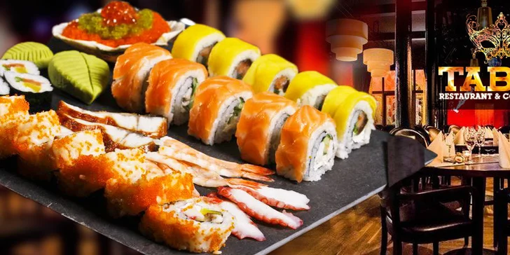 Menu plné čerstvých asijských dobrot v Sushi Taboo