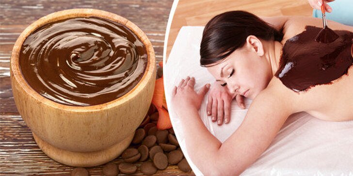 Luxusní čokoládová masáž celého těla včetně obličeje