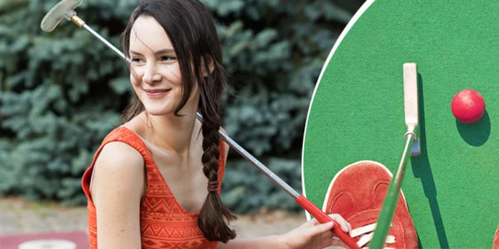 Indoor minigolf v Lounech v délce 1 hodiny včetně zapůjčení vybavení