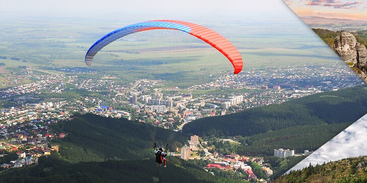 Paraglidingové tandemové lety nad krásami Česka