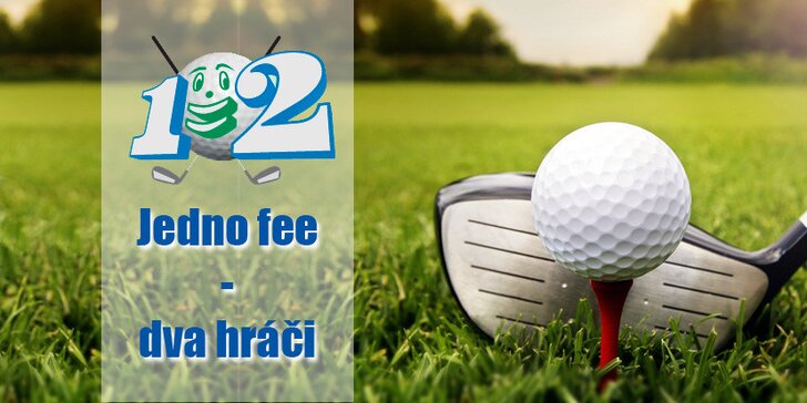 Balíček 12 voucherů na golfová fee pro 2 hráče za cenu 1