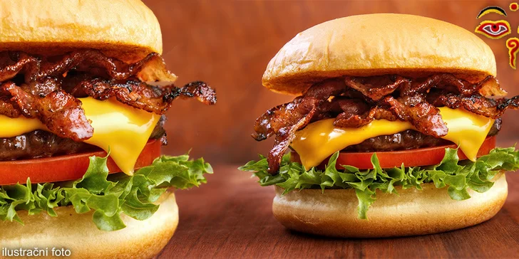 Dva hovězí burgery a hranolky v Clubu Nirvana