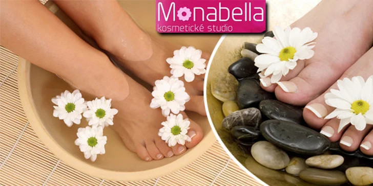 Klasická nebo wellness pedikúra v salonu Monabella v Třinci