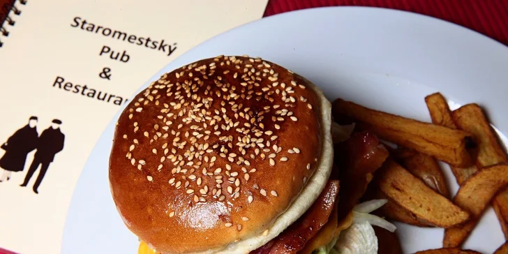 400g Burger + 150g domáce hranolčeky